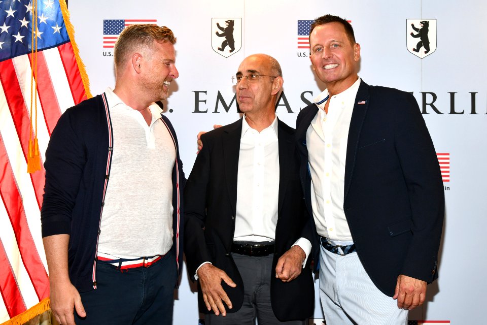 Matt Lashey, Luigi Mattiolo and Richard Grenell, 4th of July 2019 in Berlin