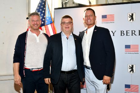 Matt Lashey, Thomas Haldenwang, and Richard Grenell, 4th of July 2019 in Berlin