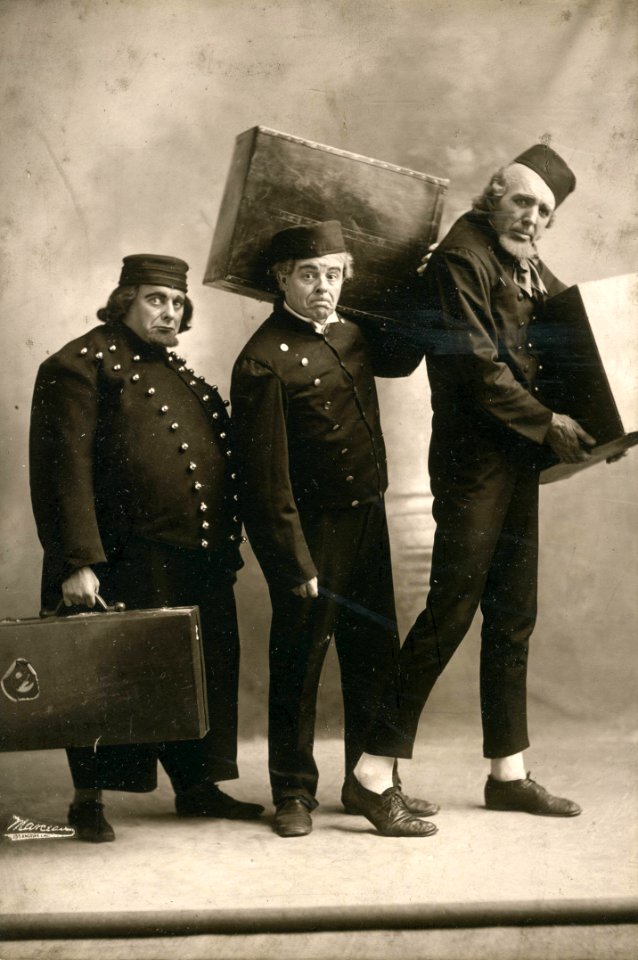 Max Dill, Dillon, and C William Kolb, stage comedy trio (SAYRE 23625)