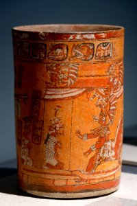 Maya cylinder vase Soleil de nuit lot61 n2