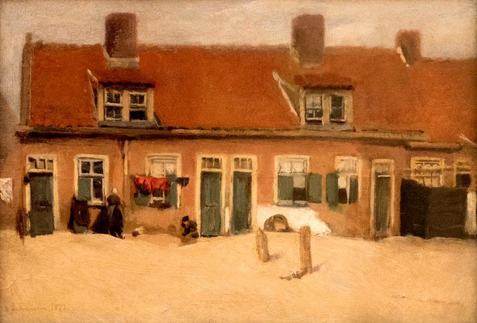 Max Liebermann, Alte Häuser in Scheveningen, 1897, MGS-20160312-001