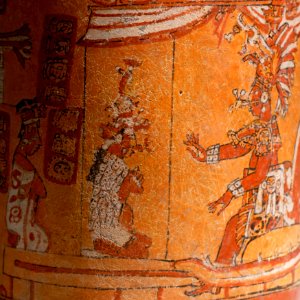 Maya cylinder vase Soleil de nuit lot61 n4
