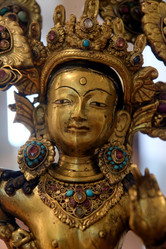 Maya Devi giving birth to Siddhartha Guimet detail MA1779