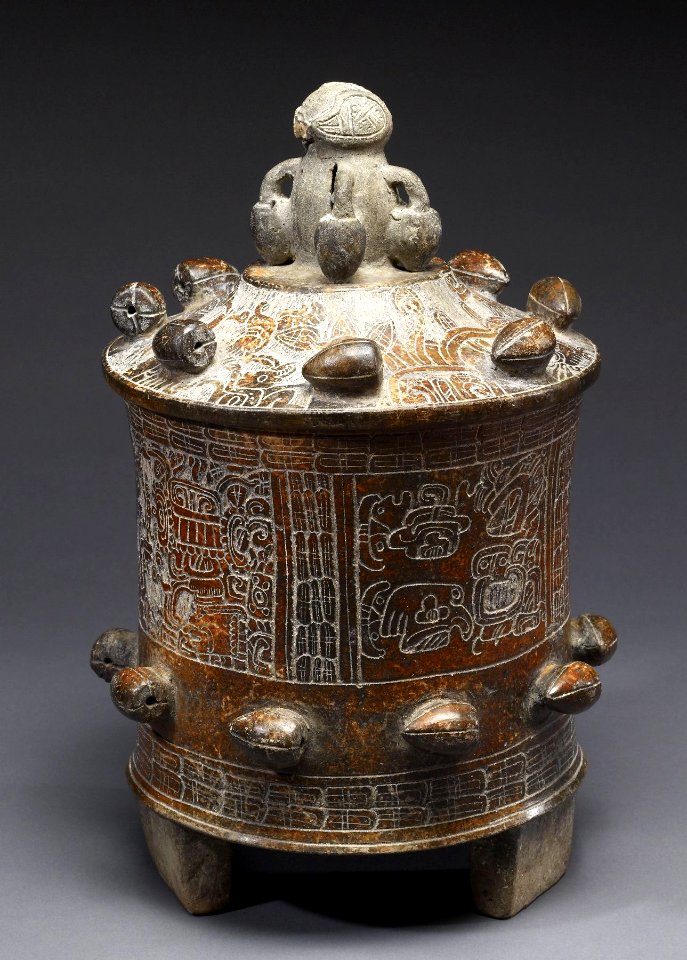 Mayan - Lidded Vessel - Walters 20092039 - View A