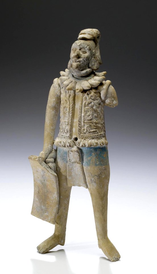 Mayan - Warrior Figurine - Walters 20092038 - Three Quarter