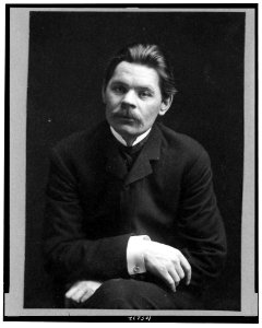 Maxim Gorky, three-quarter length portrait, seated, facing slightly left LCCN92507049