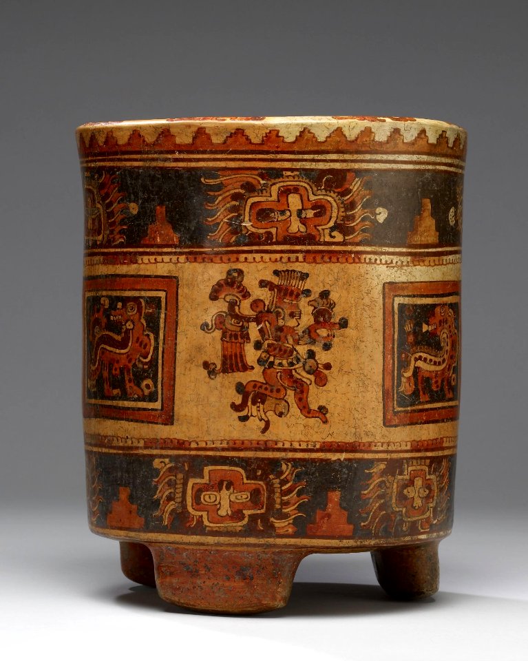 Mayan - Tripod Vessel - Walters 20092034 - Side B