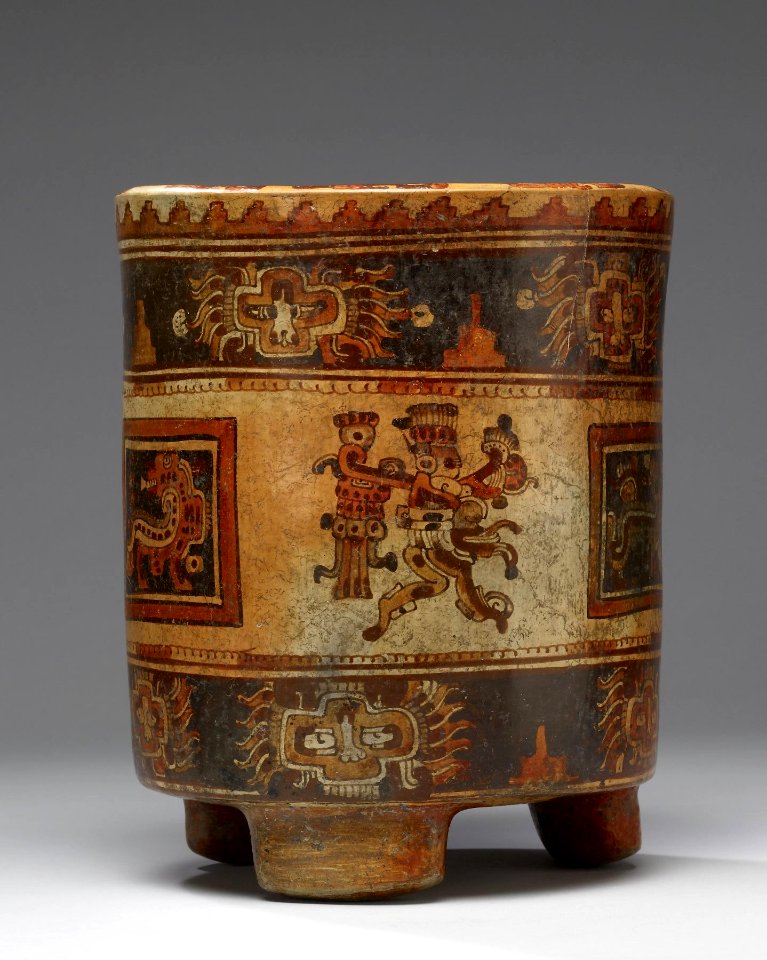 Mayan - Tripod Vessel - Walters 20092034 - Side F
