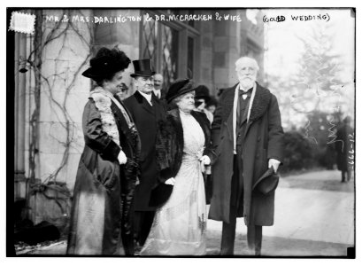 Mr. & Mrs. Darlington & Dr. McCracken & wife (Gould wedding) LCCN2014692795