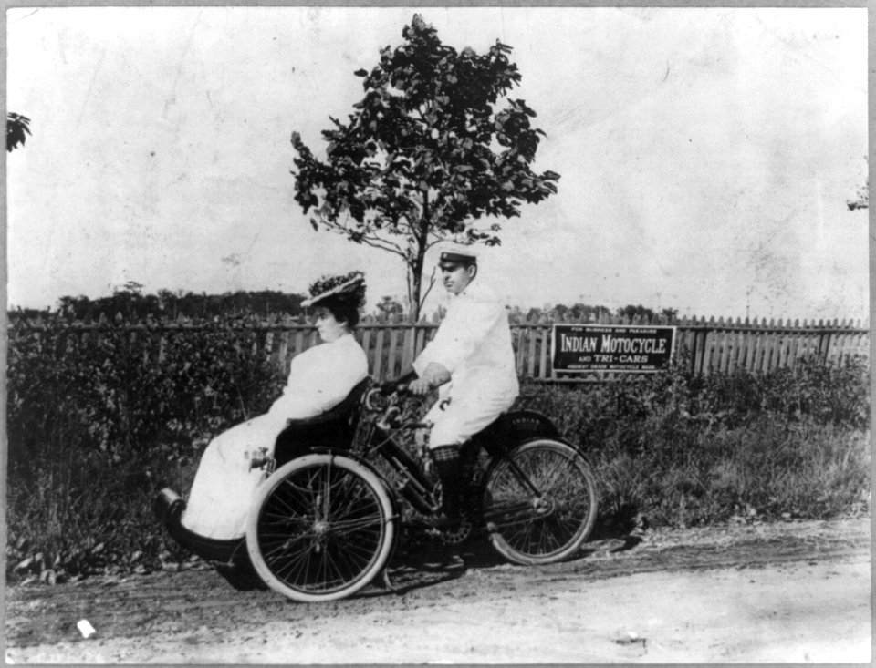 Mr. & Mrs. Willie Kay on their Indian Tricar LCCN2005693270