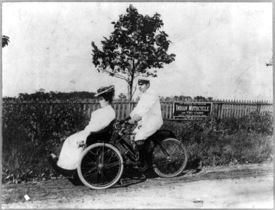 Mr. & Mrs. Willie Kay on their Indian Tricar LCCN2005693270