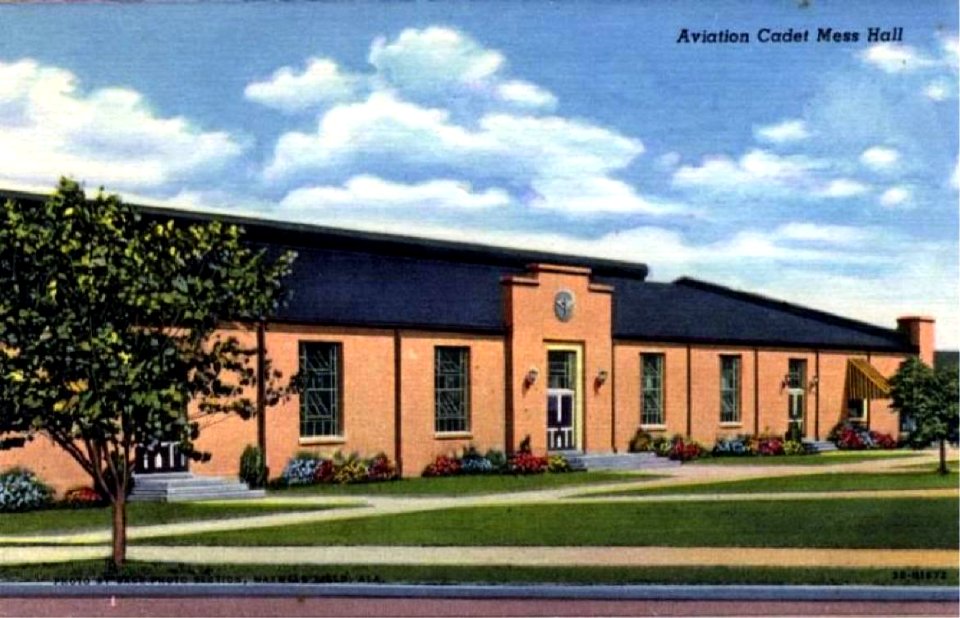 Maxwell Field - Postcard Aviation Cadet Mess Hall