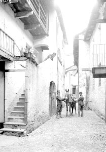 Maultier in der Gasse vor der Soldatenstube - CH-BAR - 3239522