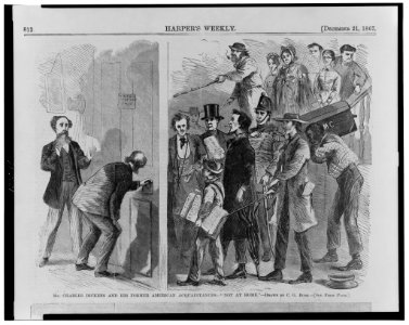 Mr. Charles Dickens and his former American acquaintances - not at home