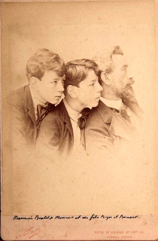 Maurice Boutet de Monvel et ses fils Nadar vers 1890