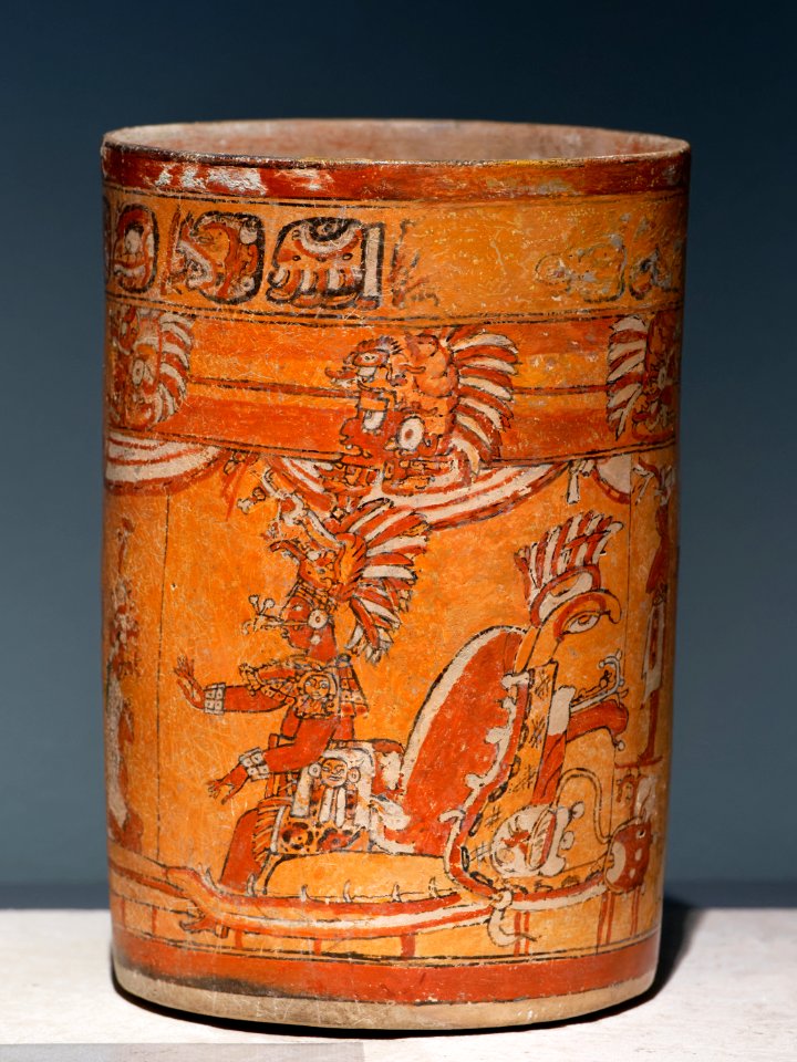 Maya cylinder vase Soleil de nuit lot61 n1