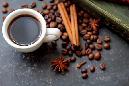 Brown drink coffee latté photo