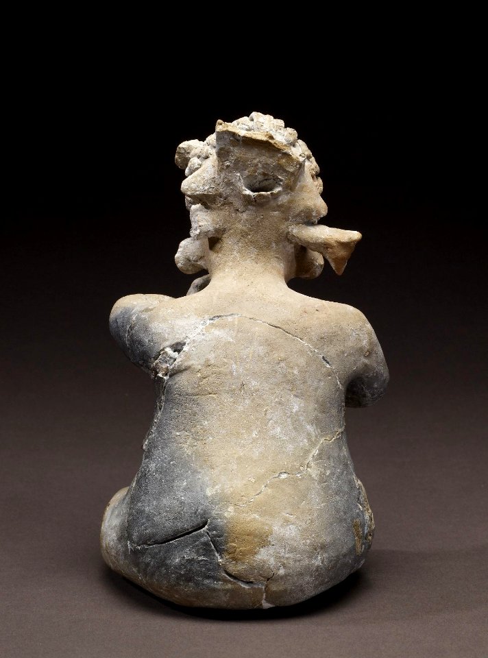 Mayan - Dwarf Figurine - Walters 20092036 - Back