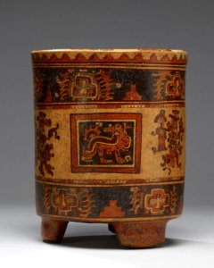Mayan - Tripod Vessel - Walters 20092034 - Side C