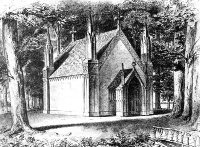 Mausoleum von Alten, Lithographie nach einer Projektzeichnung von Laves cropped