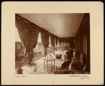 Mr. O.H.P. Belmont, Belcourt, Newport, R.I. Loggia interior - Frank H. Child, photographer, Newport, R.I. LCCN2014650198