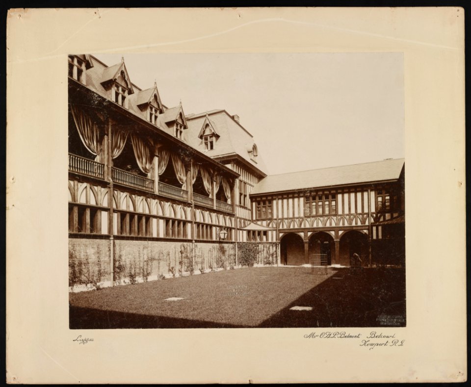 Mr. O.H.P. Belmont, Belcourt, Newport, R.I. Loggia - Frank H. Child, photographer, Newport, R.I. LCCN2014650195
