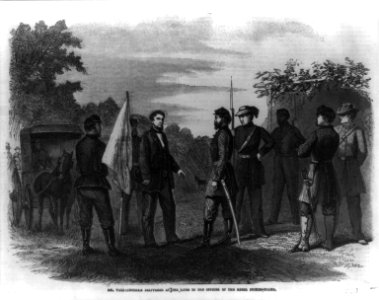 Mr. Vallandigham delivered at the lines to the officers of the rebel picket-guard LCCN99614019