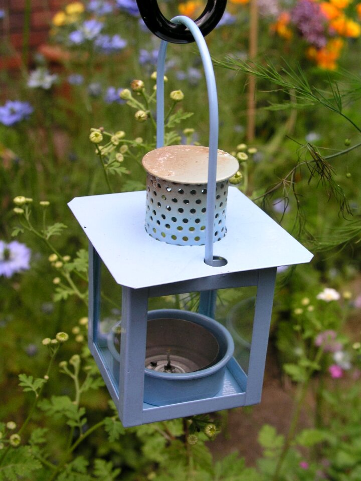 Lamp garden candle holder