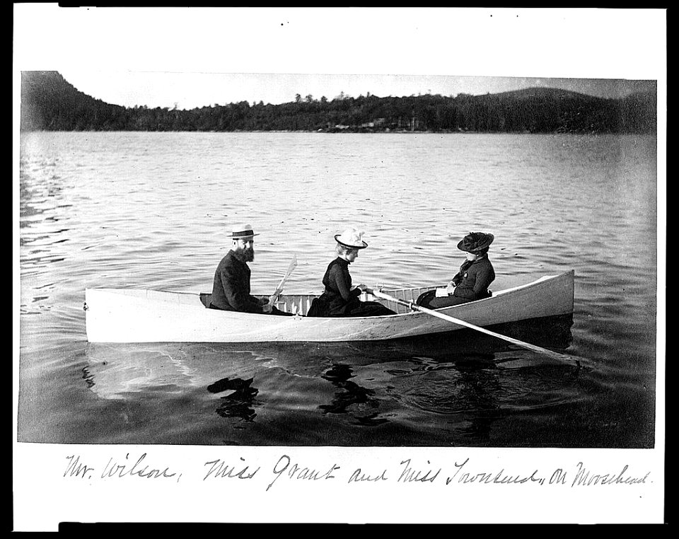 Mr. Wilson, Miss Grant and Miss Townsend, on Moosehead LCCN95514483