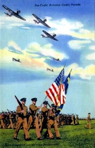 Maxwell Field - Postcard.Preflight School Aviation Parade