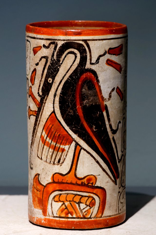 Maya painted vessel Soleil de nuit lot53