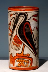 Maya painted vessel Soleil de nuit lot53