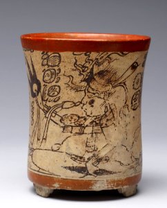 Mayan - Cylinder Vessel - Walters 482776 - Side C photo