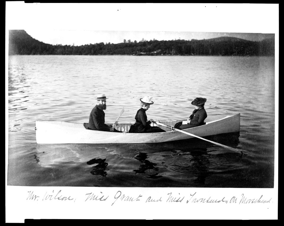 Mr. Wilson, Miss Grant and Miss Townsend, on Moosehead LCCN95514483