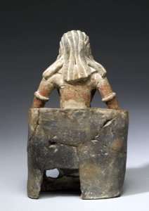 Mayan - Seated Male Figure - Walters 20092031 - Back