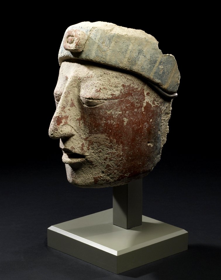 Mayan - Stucco Portrait Head - Walters 20092046 - View A