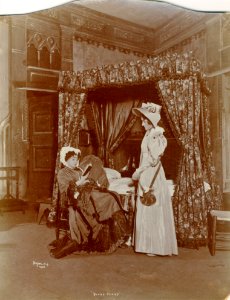 Mrs Fiske in a scene from Act IV of Becky Sharp (SAYRE 12537)
