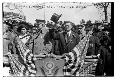 Mrs. C.S. Whitman, Gen. J.F. Bell, Gov. Whitman LCCN2014704709