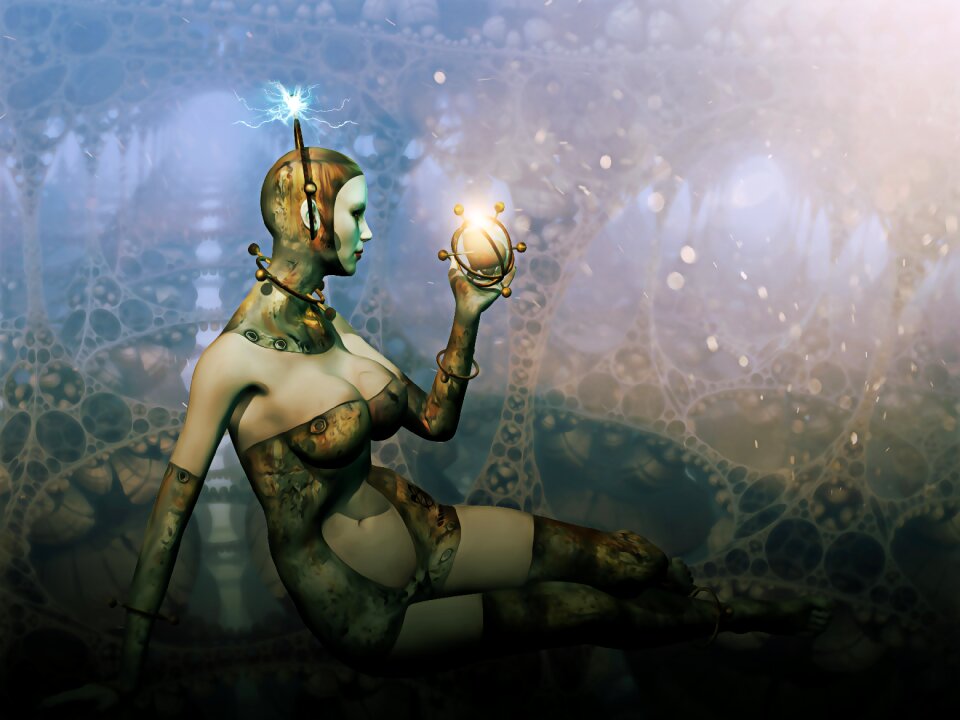 Woman female futuristic