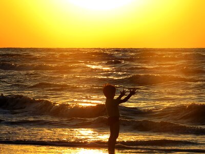 Ocean water waves photo