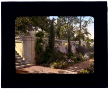 Mrs. Eldridge Merick Fowler house, 363 Grove Street, Pasadena, California. Terrace wall steps LCCN2007684853
