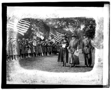 Mrs. Coolidge, Girl Scout review LOC npcc.03995