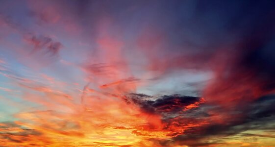 Sun blue evening