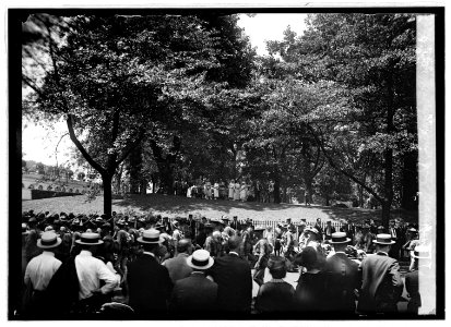 Mrs. Harding receiving Marines, (7-12-22) LCCN2016846552