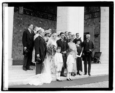 Mrs. Hughes wedding, 6-10-22 LOC npcc.06491