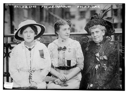 Mrs. H.H. Lund, Mrs. Francolini and Mrs. Slack LCCN2014693917