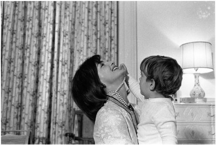 Mrs. Kennedy, John F. Kennedy Jr. White House, Mansion, Nursery. - NARA - 194247 photo