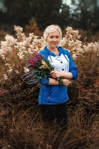 Summer girl bouquet photo