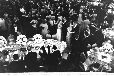 Mrs. Mary Woodard Lasker dances with President Johnson (14356087861)