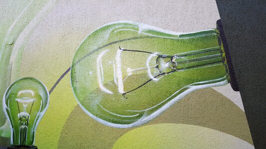 Light light bulb green